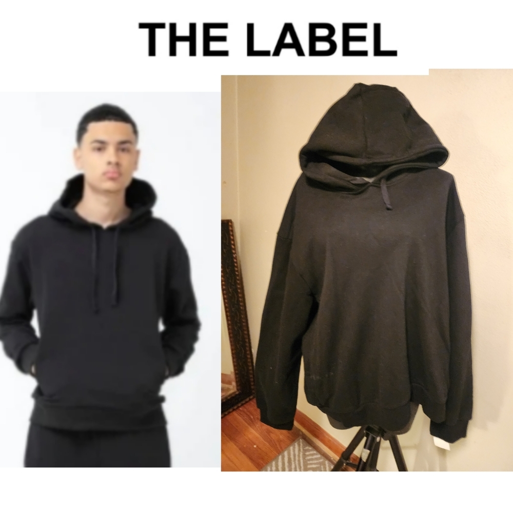 The LABEL. Men's Hoodie - Black. SZ 3x. New with tags